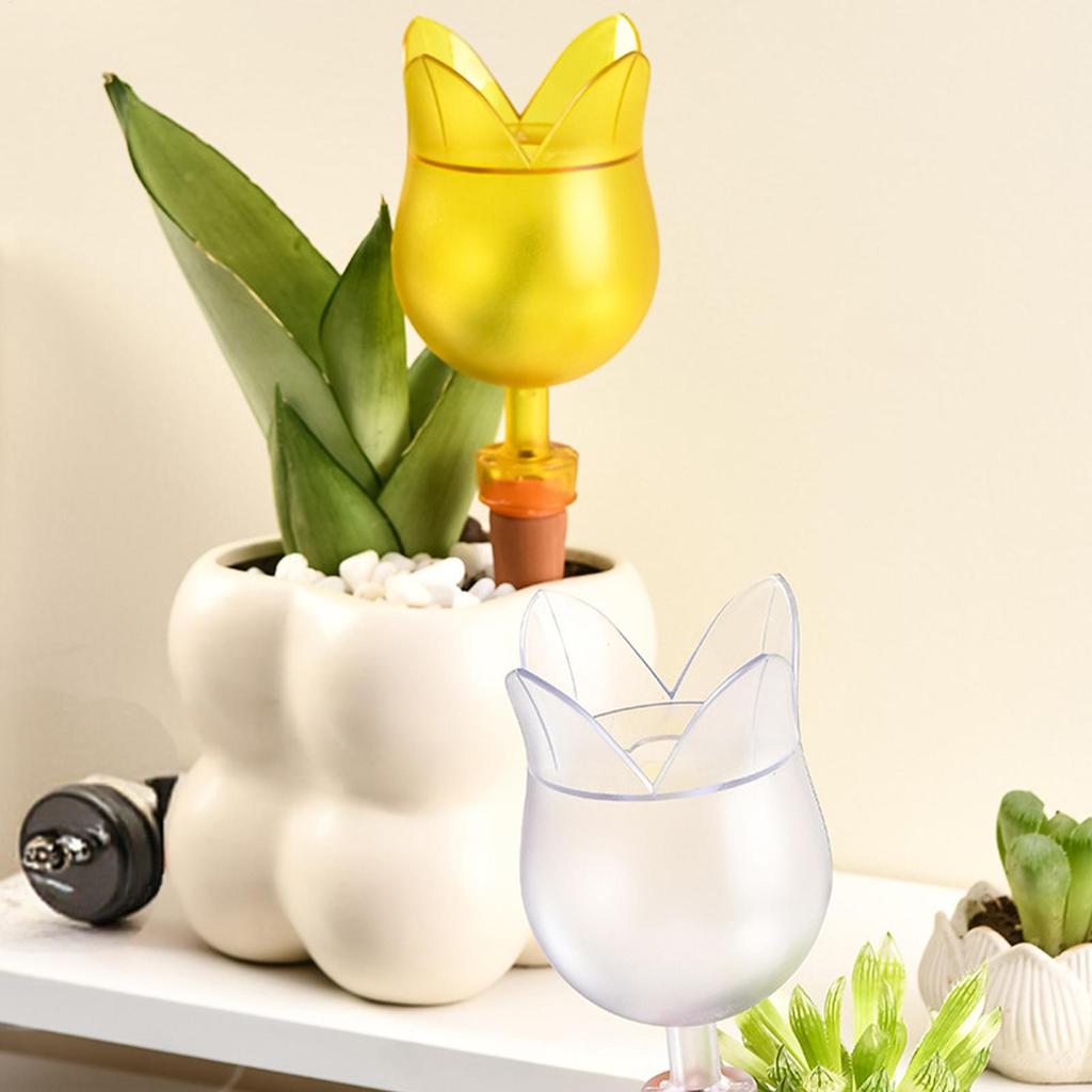 Plant Watering Spikes 5 Pieces Irrigation Stakes For Flowers Automatic Flower-Shaped Watering Spikes For Garden Lawn Vegetable