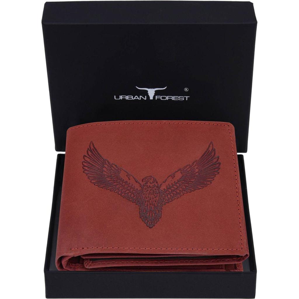 Lässige, formelle und trendige RFID-Geldbörse aus echtem Leder für Herren – normale Größe  (6 Kartenfächer)