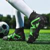 35-47 Botas de fútbol altas para hombres, zapatos de fútbol de cuero con clavos largos de gran tamaño, zapatos de fútbol para niños