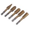 5Pcs Rotary File Burr Grinding Bit High Speed Steel Hex Shank Tool Set Kit for Plastic Stone