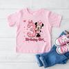 Minnie Mouse 3 Birthday Girl Shirt, Disney Birthday Party