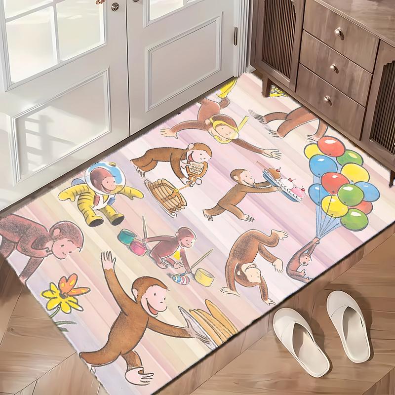 Curious George (1) Office Carpets Suitable for Living Rooms Bedrooms Offices and Kitchens a Gift for Modern Home Decor
