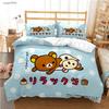 Cute Cartoon M-MAMEGOMA All Season Duvet Cover Kawaii Bedding Set Soft Quilt Cover and Pillowcases Teen Single/Double/Queen/King