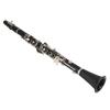 Beginner's Clarinet, Made of Durable Wood, Includes Cleaning Cloth, Bb Key Clarinet, Black