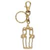 Moomin GOLD Keyholder Nyoro-Nyoro 3-Piece 059241 Vol.2. Gold. (Note. H6 X W3.5cm)
