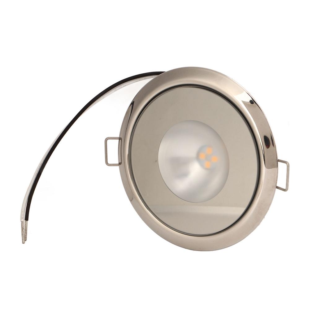 3.5in RV Ceiling Light LED Interior Dome Lamp Warm White 365LM 3000K IP66 Waterproof for Yacht Motor