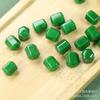 8x10mm Jade Gemstone Dry Green Straight Barrel Beads for DIY Bracelets and Jewelry
