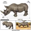 Realistic Wild Animal Models: Rhino, Hippo, Panda, Jaguar, Lion, Camel Cognitive Toys for Children
