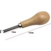 Diamond Bezel Setting Craft Tool Comfortable Wooden Handle Portable Durable Hand Tool for DIY Jewelry Repair Making Projects