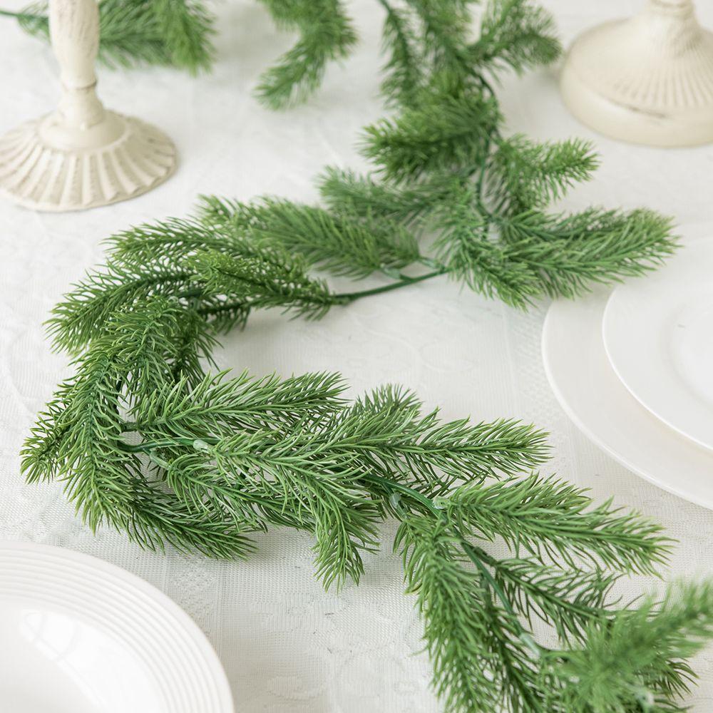 72 Mesh Artificial Plant Pine Needle Vine Decor Outdoor Garden Home Living Room Festival Party Wedding Photography Prop Diy Gift