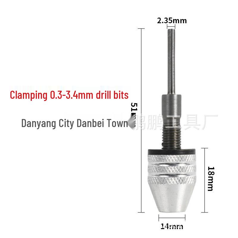 Mandrin hexagonal cu trei bacuri 0.3-8.0mm Convertor mini pentru burghiu pentru polizor electric