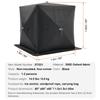 Portable Ice Shelter, 1-2 Person Pop-Up Ice Fishing Tent, 24 Square Feet Fishable Area, Ice Shanty for Winter Fishing, Waterproof Oxford Ice Cube with