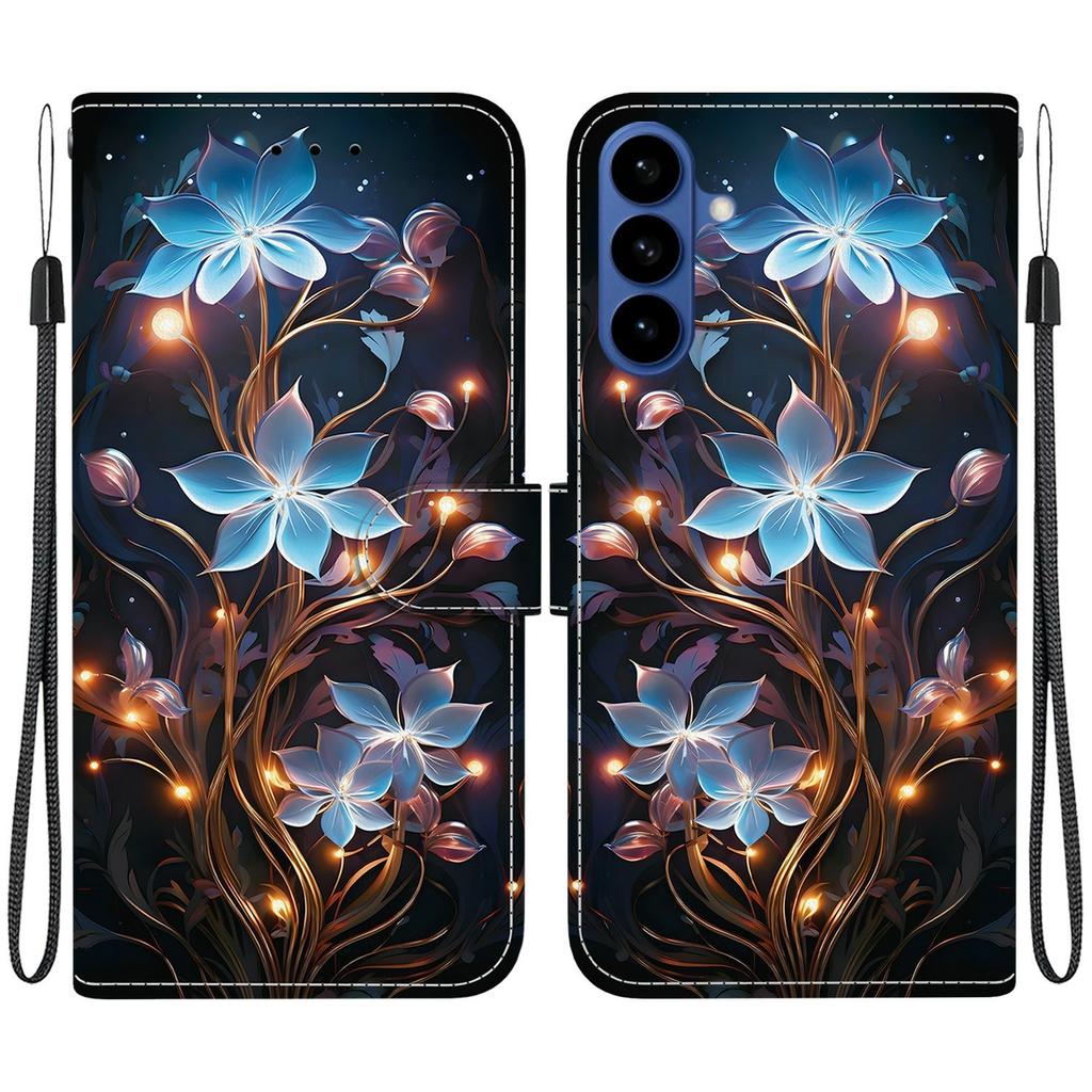 For Samsung Galaxy A57 5G Case Pattern Printing Leather Flip Wallet Phone Cover with Lanyard