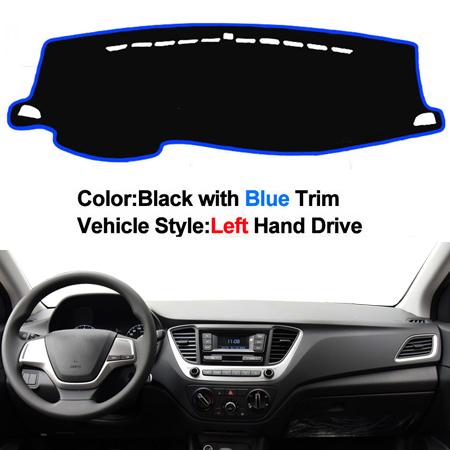 Car Inner Dashmat Dash Mat Dashboard Cover Pad Sun Shade Dash Board Cover Carpet For Hyundai Solaris 2 Accent Verna 2017 2018