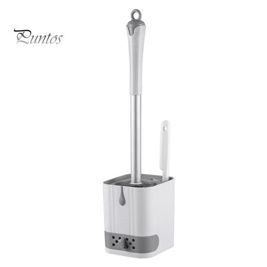 

Туалетная щетка с удобной ручкой Эффективная уборка Удобная ручка Туалетная щетка с настенным держателем Аксессуары для ванной комнаты серый