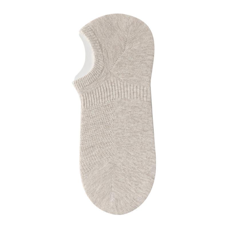 

Мужские летние хлопковые сетчатые носки-невидимки, не сползающие, с низким вырезом 1 pair телесный