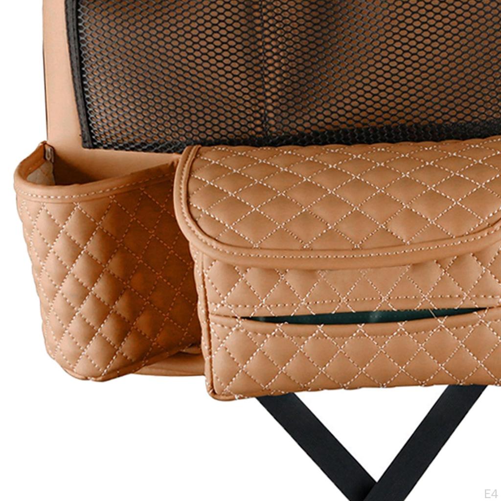 Car Pocket Handbag Holder between Seat Easy to Install Center Replace Consoles Organizers