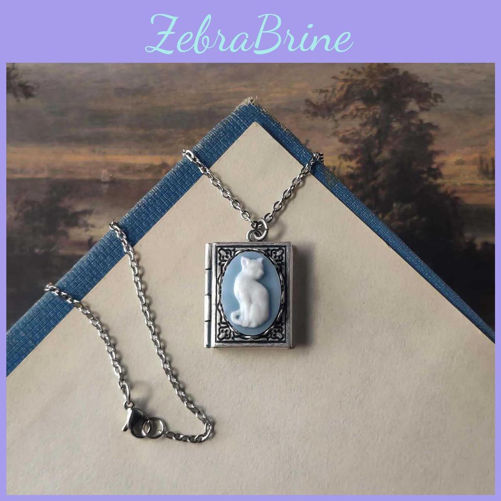 Modern Hollow Square Book Pendant Jewelry With Electroplated Finish For Gift Enthusiasts