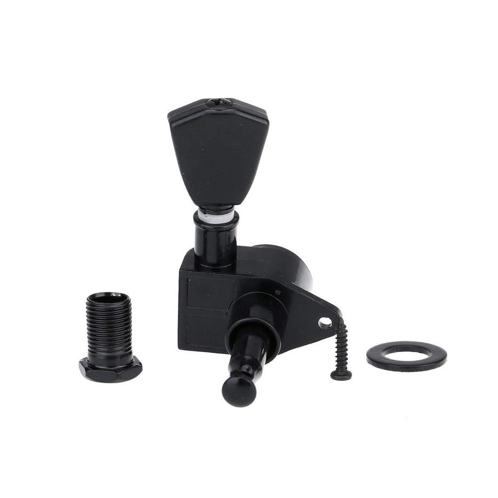 Musiclily Economy Sealed Tuner Set for Epiphone Les Paul Guitars with Black Keystone Buttons 3-in-1 Roto-Style SG/ES