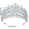 Rhinestone Bridal Crowns Zinc Zinc Alloy Queen Princess Tiara Simple Baroque Pageant Crowns  Party Supplies
