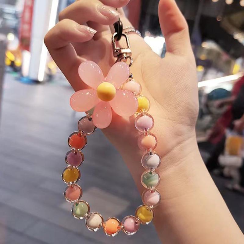 

1шт макаронного цвета из бисера, шнурок для мобильного телефона, цепочка Ins