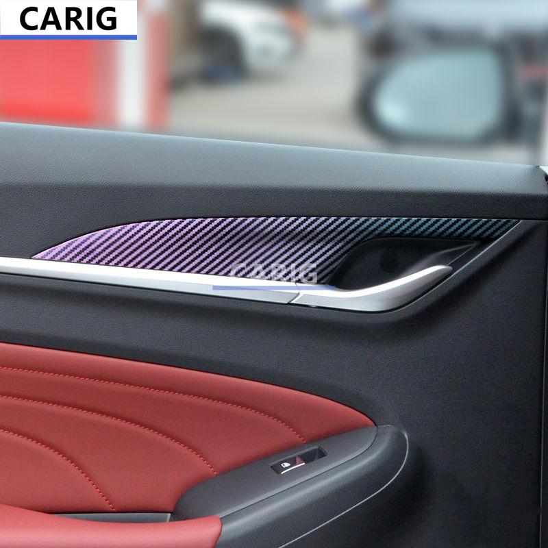 For CHANGAN EADO PLUS 20-22 Door Panel Armrest Sticker Carbon Fiber Pattern Protective Film Interior Modification Accessories