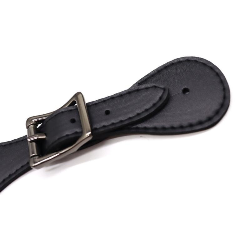 Vintage Western Good Strap with Adjustable Buckles PU Leather Western Flower Boot Good Strap for Horses Riders