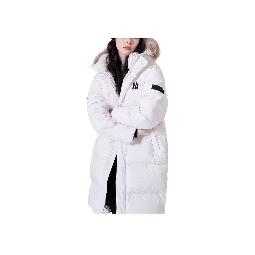 New MLB Down Jackets Unisex Ivory White 3ADJEC716-50IVS
