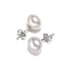 SHDIYAYUN  6A Simple Classic 925 Silver Pearl Earrings Natural Freshwater Pearl Stud Earrings for Women Jewelry