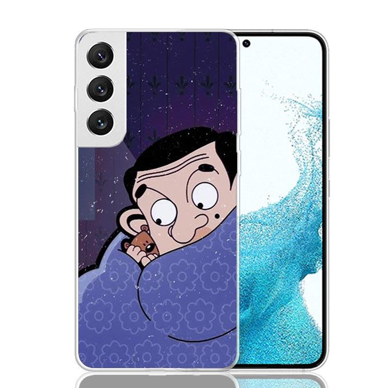 Mr Bean Cartoon Phone Case For Samsung Galaxy S26 Ultra S23 S24 S25 Edge S20 FE S21 S22 Plus Soft Print Shell Cover Fundas Galax