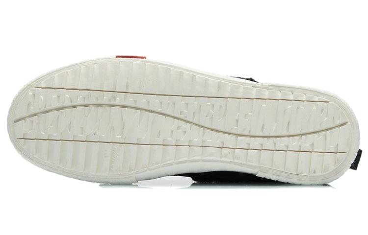 Li Ning CF Wear resistant And Lightweight High top Skateboard Shoes Men's Black White AGCR319-2