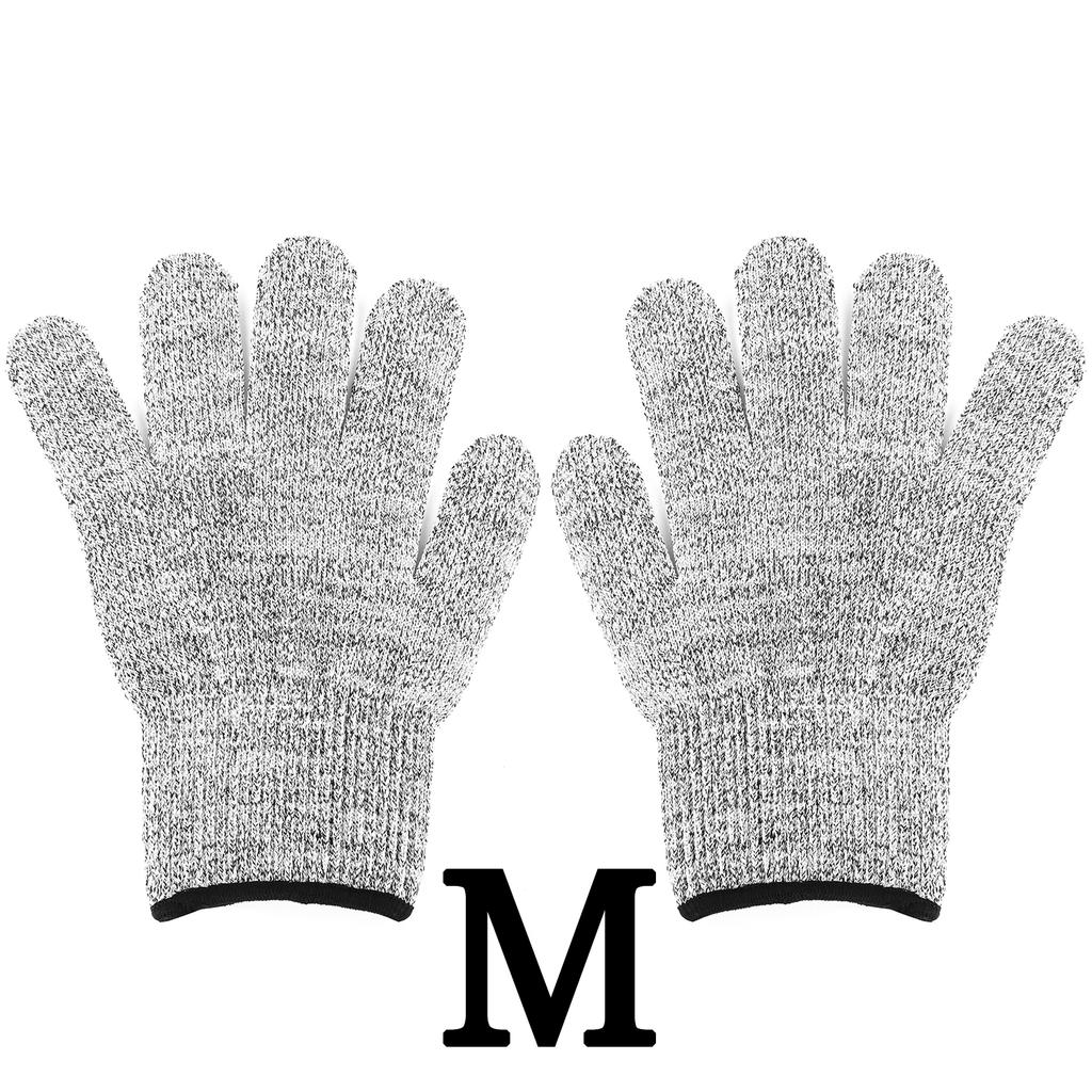 HPPE Level 5 Safety Cut-Resistant Gloves Anti Cut Proof Grey Anti-Cut Level Work Garden Butcher Gardening Handguard Kitchen Tool