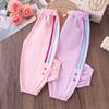 Girls' Summer Cropped Thin Mosquito Proof Loose Casual Pants for Girls To Wear Outside In Summer
