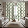 2pc Geometric Diamond Pattern Curtains for Living Room Home Decor Sage Green Modern Waterproof Drapery Panels Window Curtain