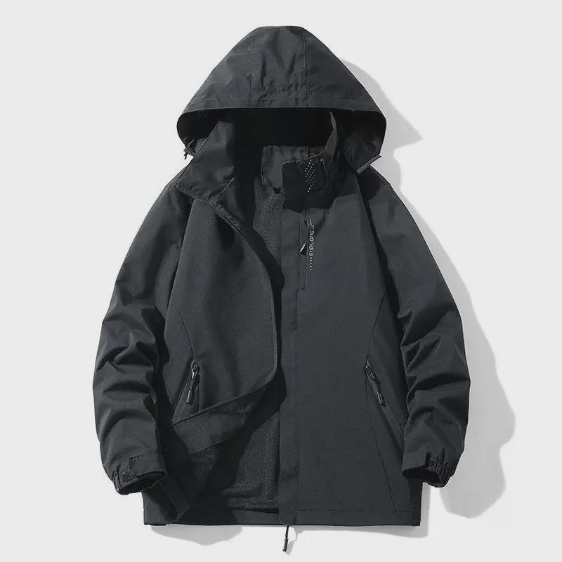 Unisex Outdoor Jacket: Detachable, Warm, Windproof, Waterproof - Perfect for Couples & Mountaineering