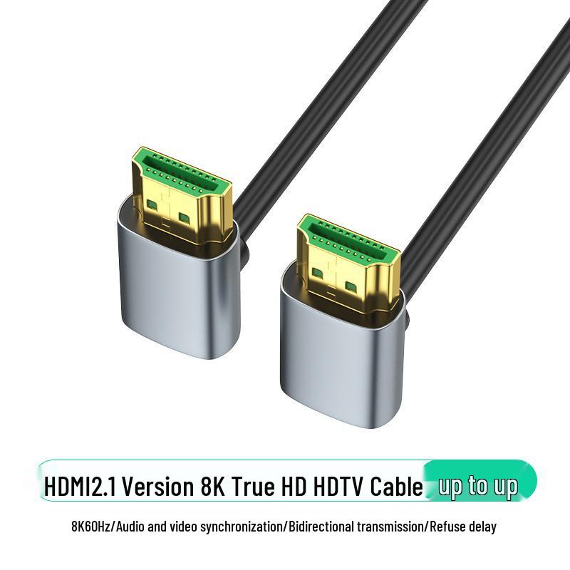 Engineering Grade HDMI 2.1 8K Ultra-Thin Elbow Cable for Computers