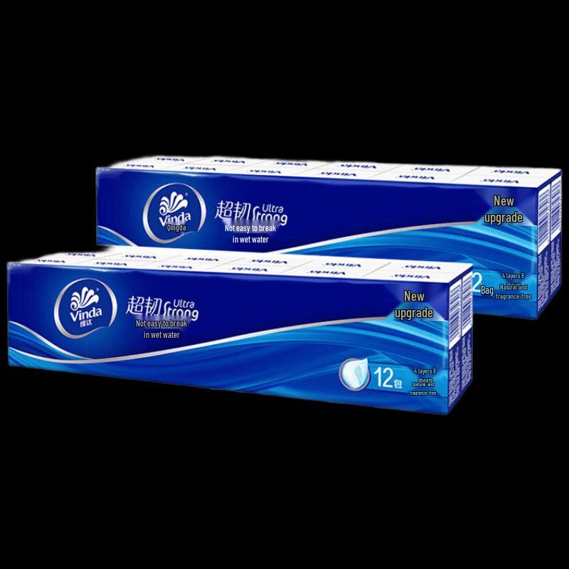 Vinda Ultra-Strong 4-Ply Unscented Pocket Tissues