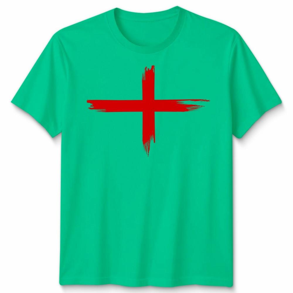 England St George Faded Flag Unisex Tshirt Top S