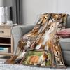 Adorable Corgi Collage Print Blanket - Cozy and Cute Home Essentials, Perfect for Any Room, Adds a Sweet and Playful Touch