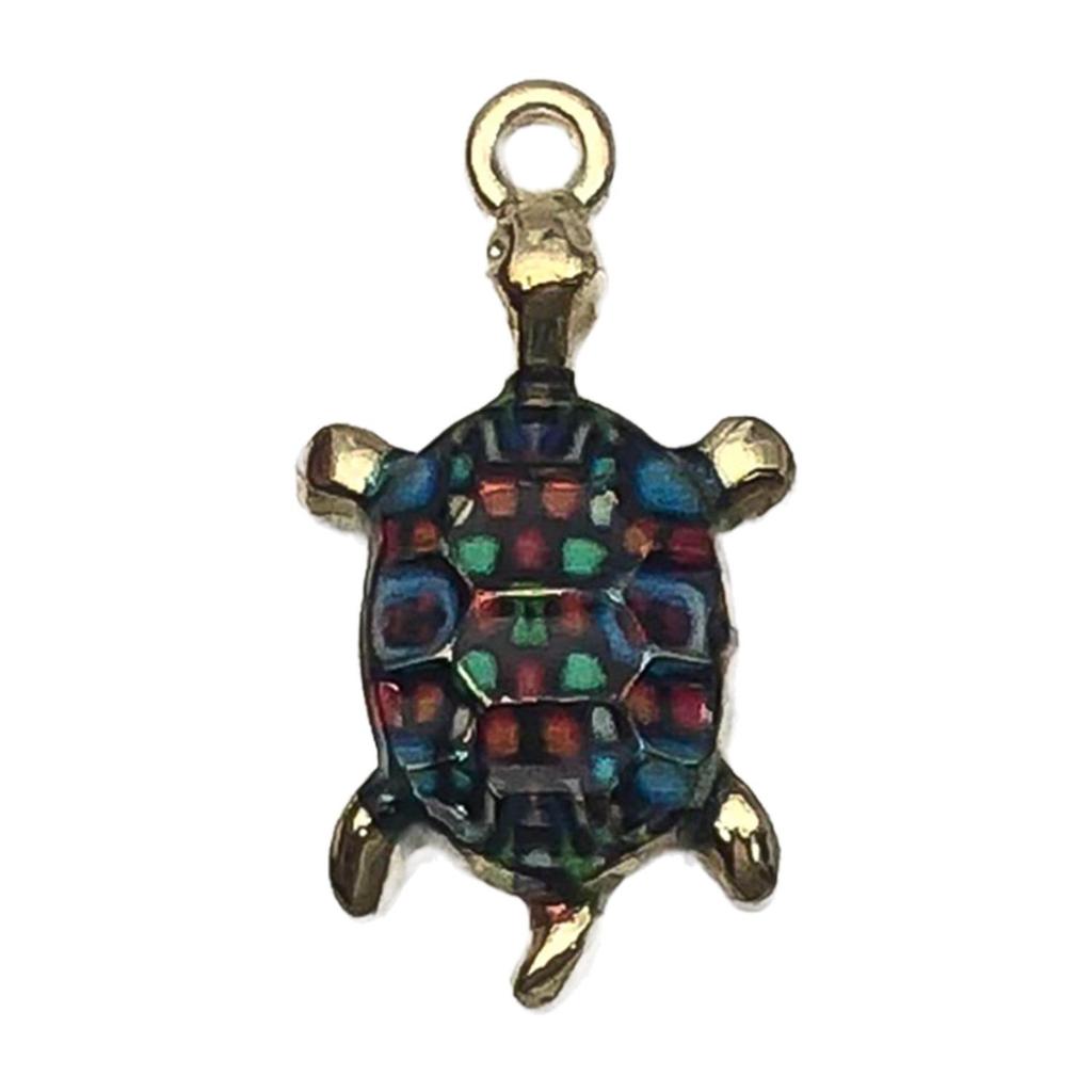DIY Alloy Drip Oil Turtle Pendant Earrings & Keychain Accessories