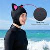 Neoprene Wetsuit Hood Adjustable Thermal Head Cover Cute Cat Ears Diving Hat For Snorkeling Surfing Sailing Kayaking Water