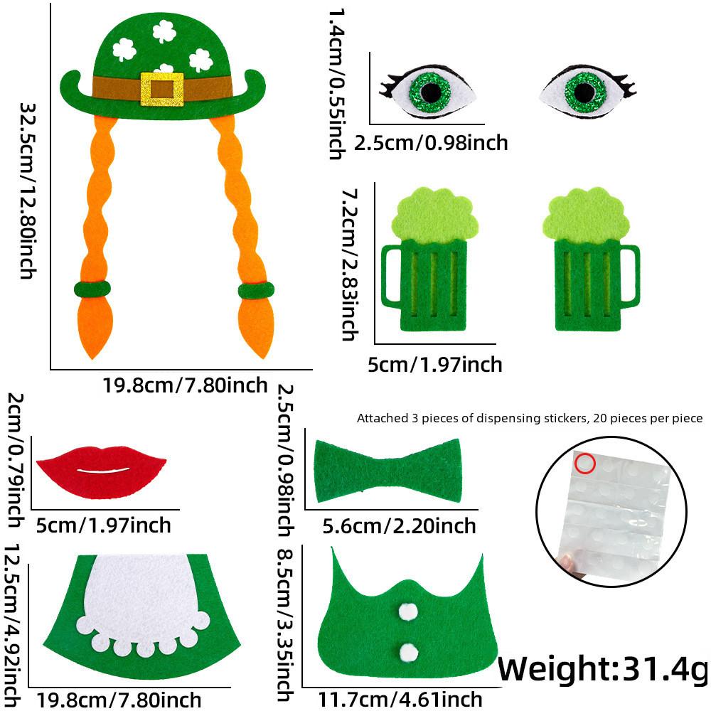 Whimsical St Patricks Day Door Decorations Featuring Playful Leprechaun And Styles Clover