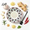 Ceramic Garlic Grater Ginger Grater 2-in-1 Manual Shredder Plate for Kitchen Cooking Flat Durable Gadget Base Easy-Clean Tool Fresh Fruit Puree And