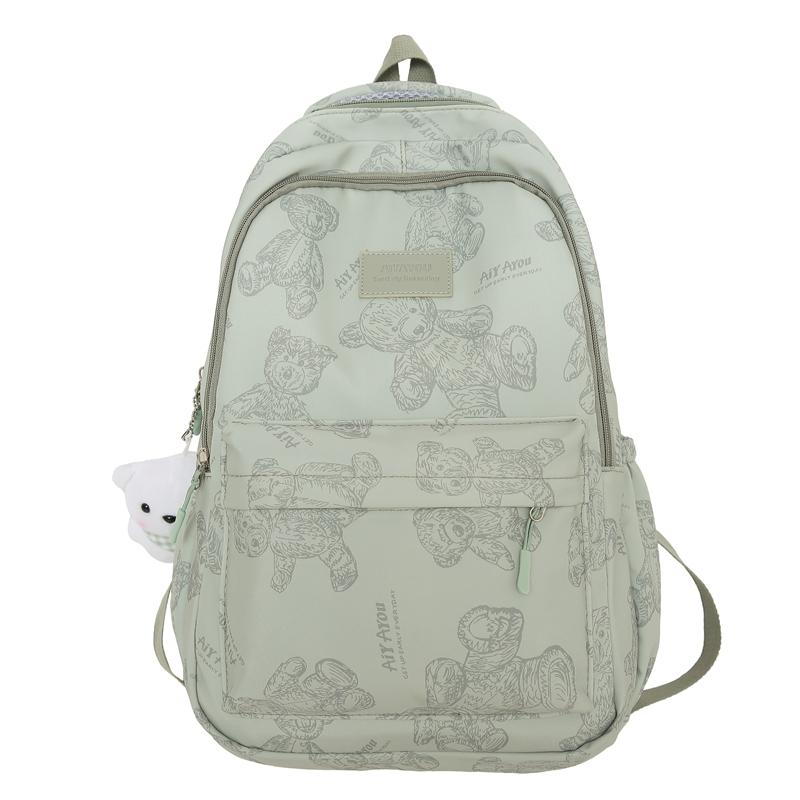 

Студенческий школьный рюкзак, студенческий рюкзак средней школы, мужской и женский рюкзак зелёный