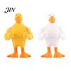 Resin Duck Ornament Muscular Figurine, Strong Fitness Statue, Statue White Yellow Shape for Table Decor Figure