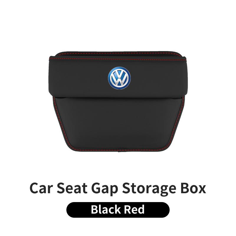 Car Trapezoidal Seat Gap Organizer PU Leather Storage Box Auto Accessories For VW Scirocco Jetta Passat GTI Tiguan Sharan Touran