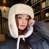 Winter fashion cute hat outdoor pullover cycling hat women's velvet thickened thermal ear protector