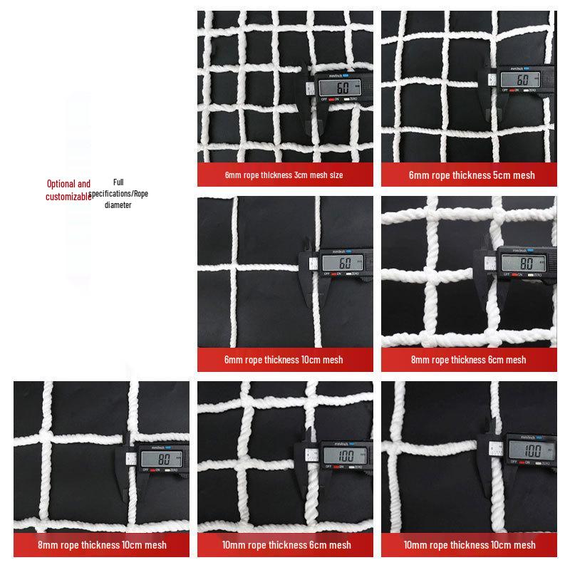 White Polyester Mesh Protective Safety Net for Construction and Fall Prevention