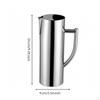 Stainless Steel Pitcher Mirror Finish Water Polished Metal Jug S Flatmouth Wine Pot