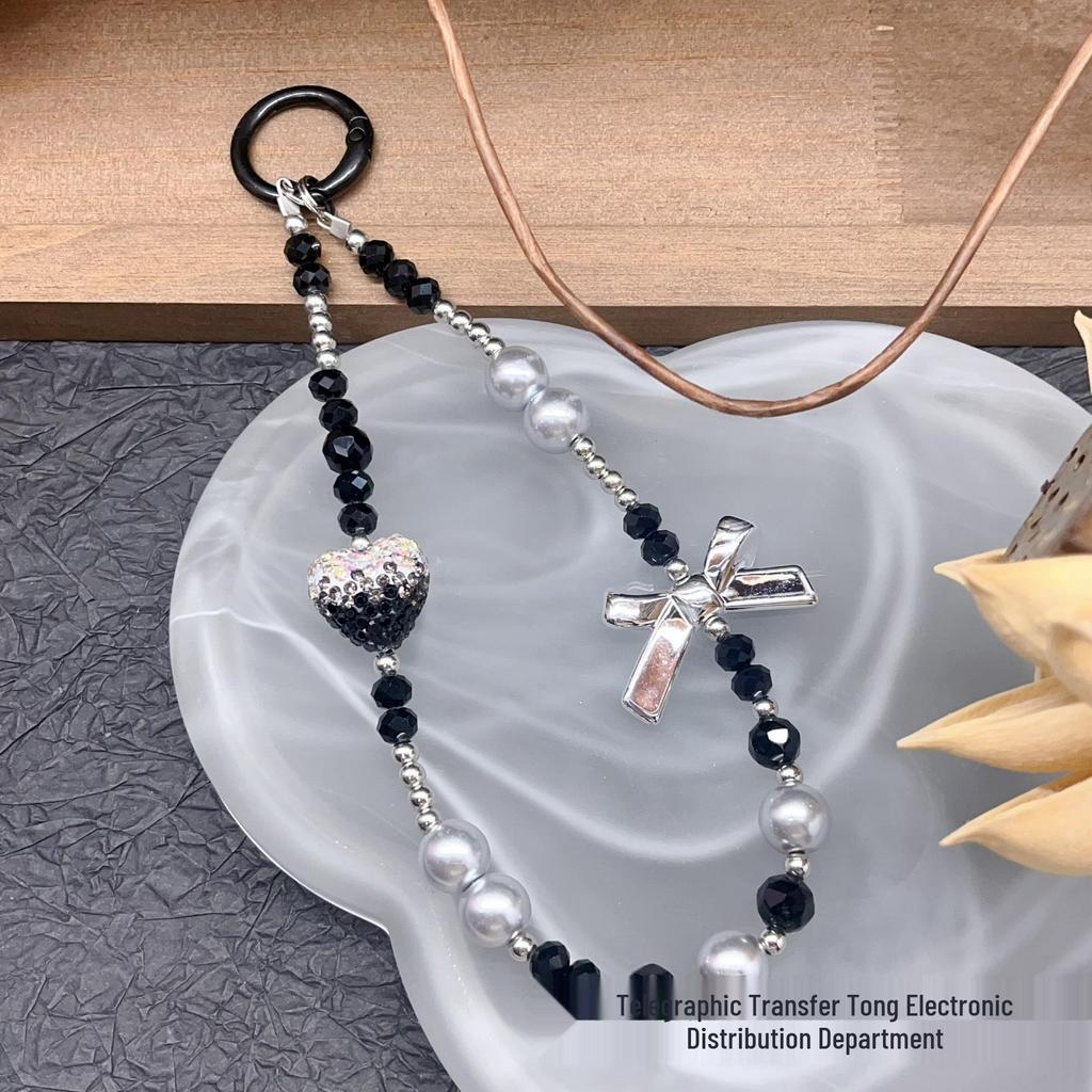 Lux Rhinestone Butterfly Heart Crystal Phone Chain & Keychain Accessory for Women